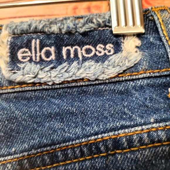 UPCYCLED☆HANDMADE "ella moss" and ☆OKD co. EMBELLISHED DENIM SKIRT Size 28 - Picture 4 of 15